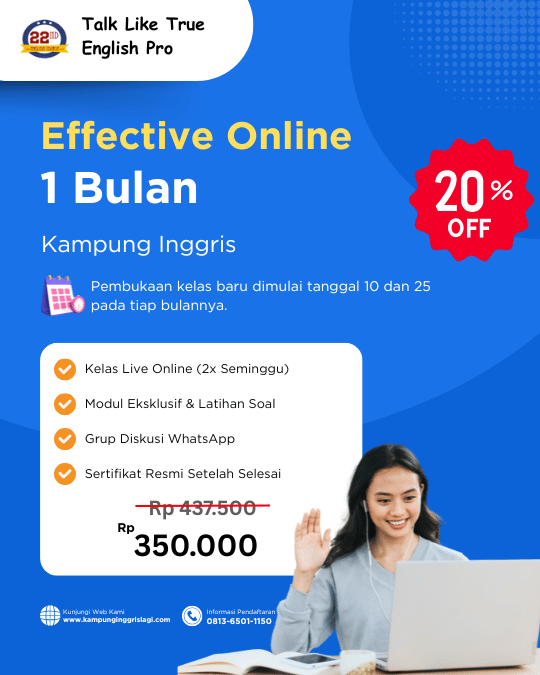 Program Effective Online 1 Bulan
