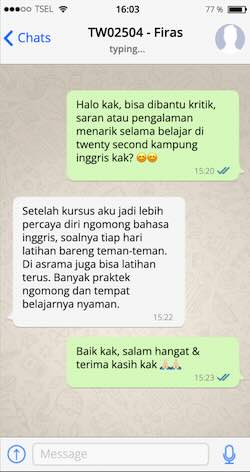 Testimoni Kampung Inggris